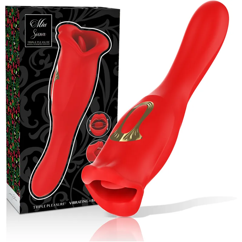 Mia - Siena Triple Pleasure Vibrating + Biting