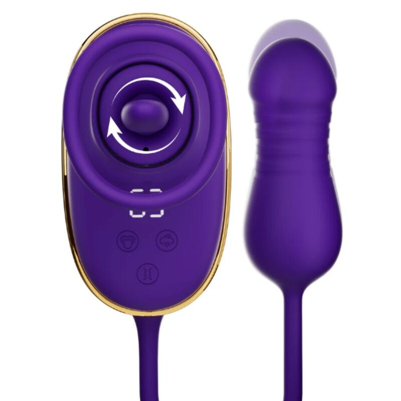 She.e.o - clitoral suction tool with licking effect and purple anal stimulator 1