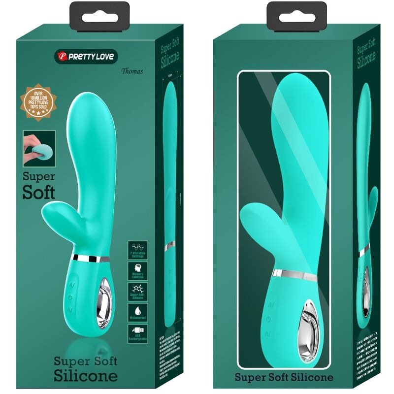 Pretty love - thomas multifunction g-spot vibrator aqua green 8