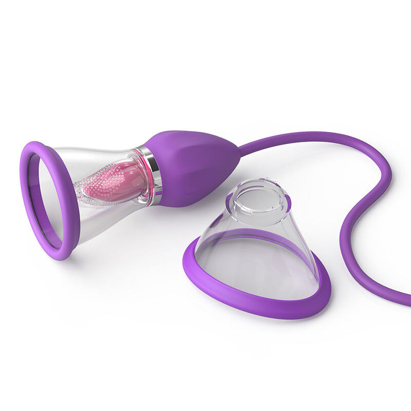Fantasy for her - ultimate pleasure max suction hose with stimulating tongue purple 1