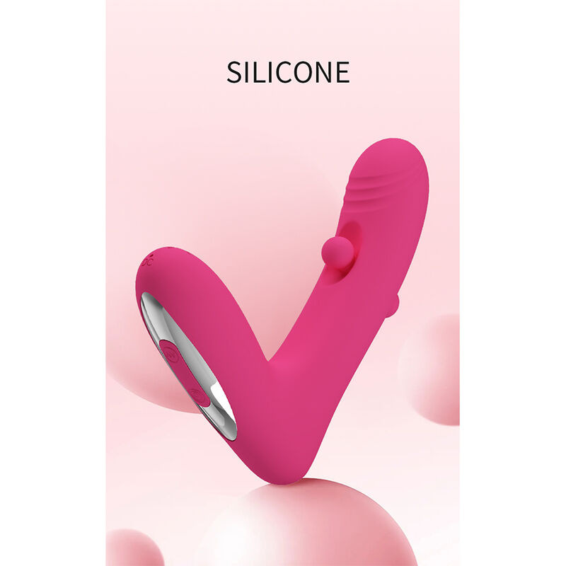 Pretty love - duden rechargeable silicone vibrator 12 vibration modes and 3 rocking modes pink 12