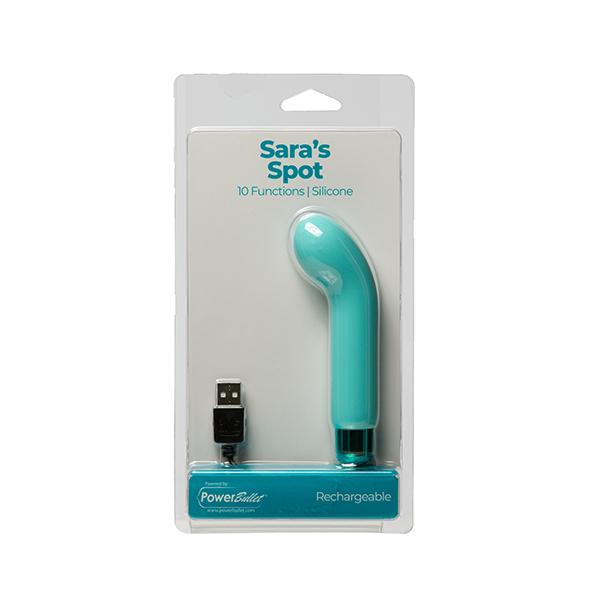 Powerbullet - Sara&Apos;S Spot Vibrator 10 Function Teal