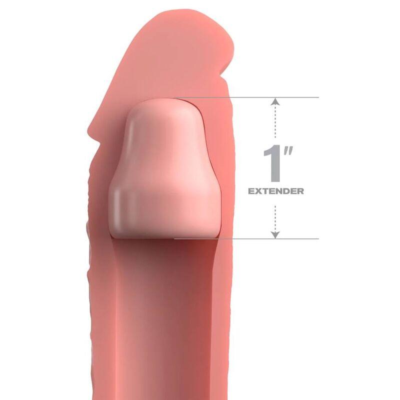 Pipedreams Sleeve 17,78 Cm + 2,54 Cm Plug Skin - Návlek Na Penis