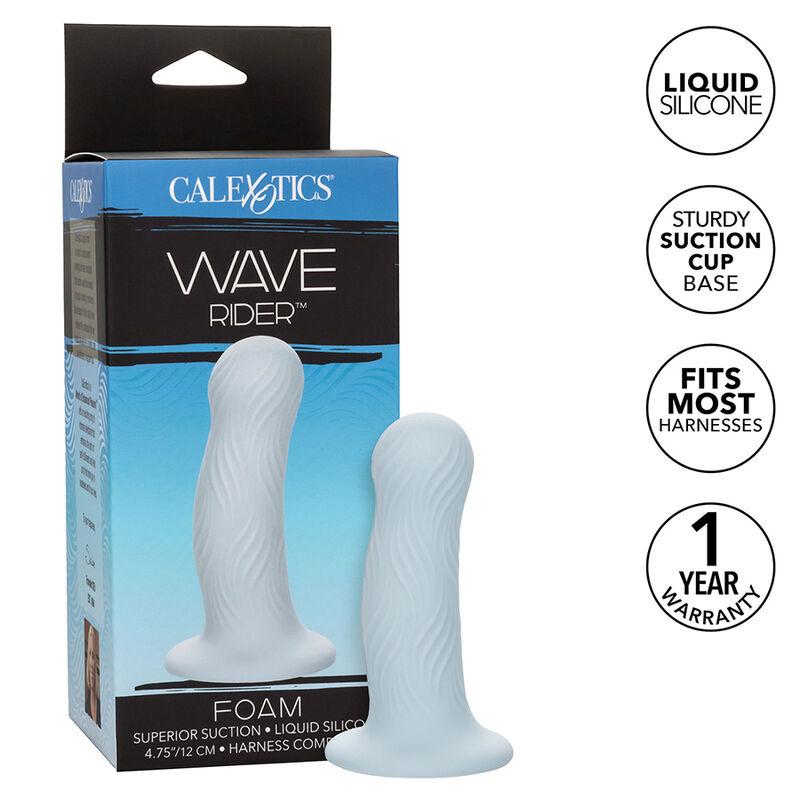 Calexotics - wave rider foam anal plug blue