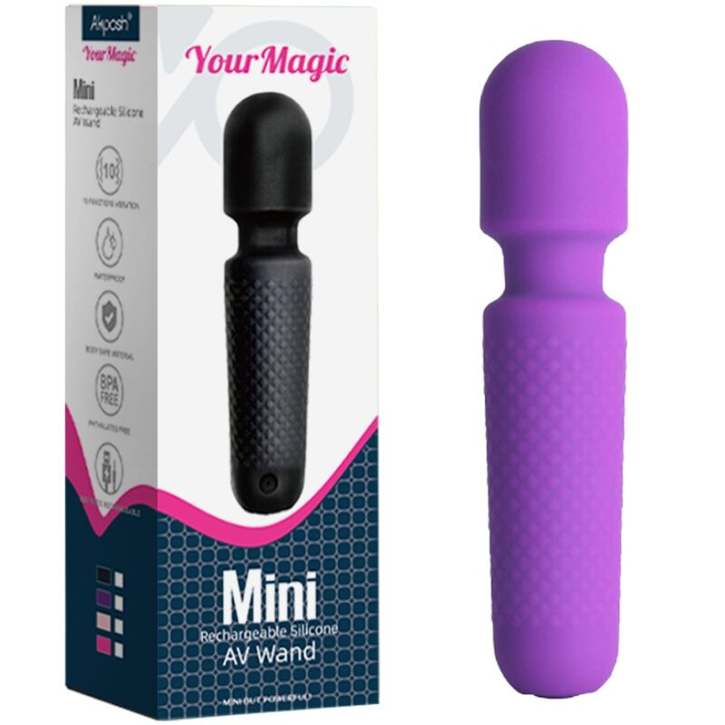 Armony - your magic massager & vibrator rechargeable 10 vibrations wand dots purple 4
