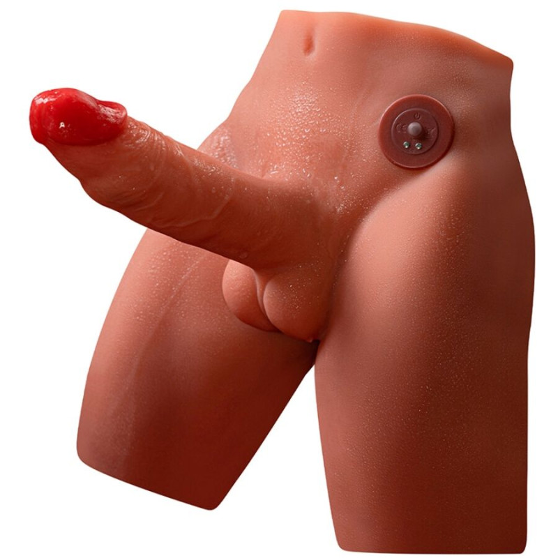 Xise - jason realistic dildo masturbator with thrusting and vibration 17 cm
