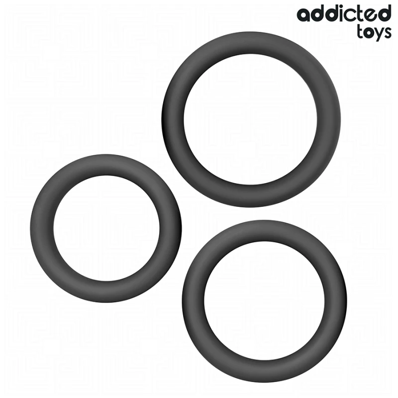 Addicted toys - set of flat silicone rings 4