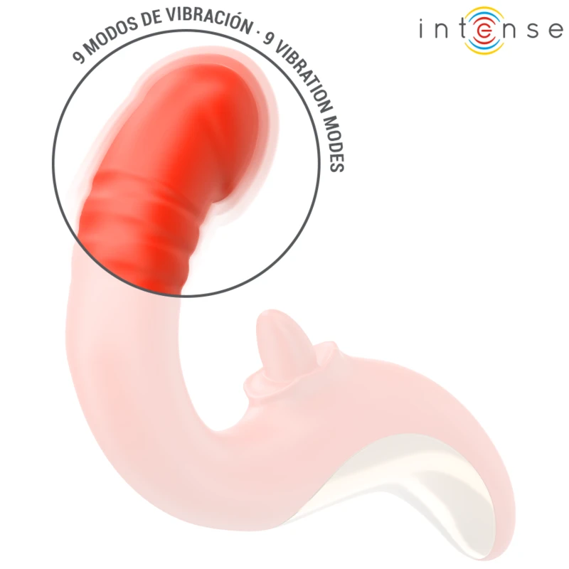 Intense - paulina vibrator and stimulator in u shape red 5