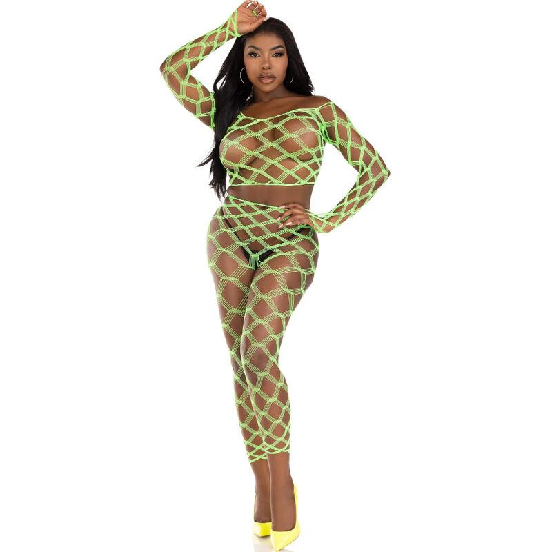 Leg Avenue - Top & Leggins Hardcore Green 1