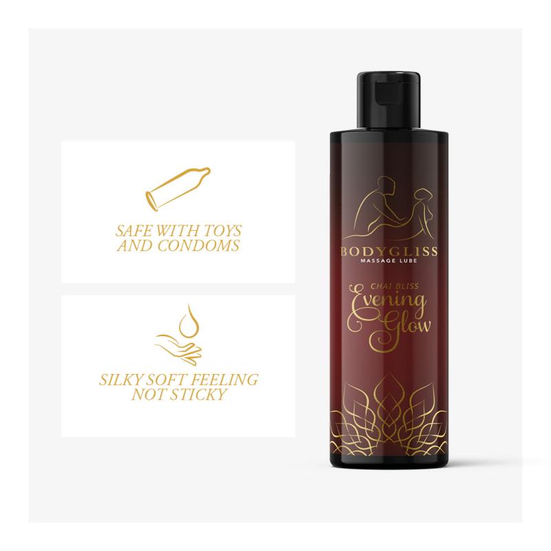 Bodygliss - Intimate Massage Oil Chai Bliss Evening Glow 7