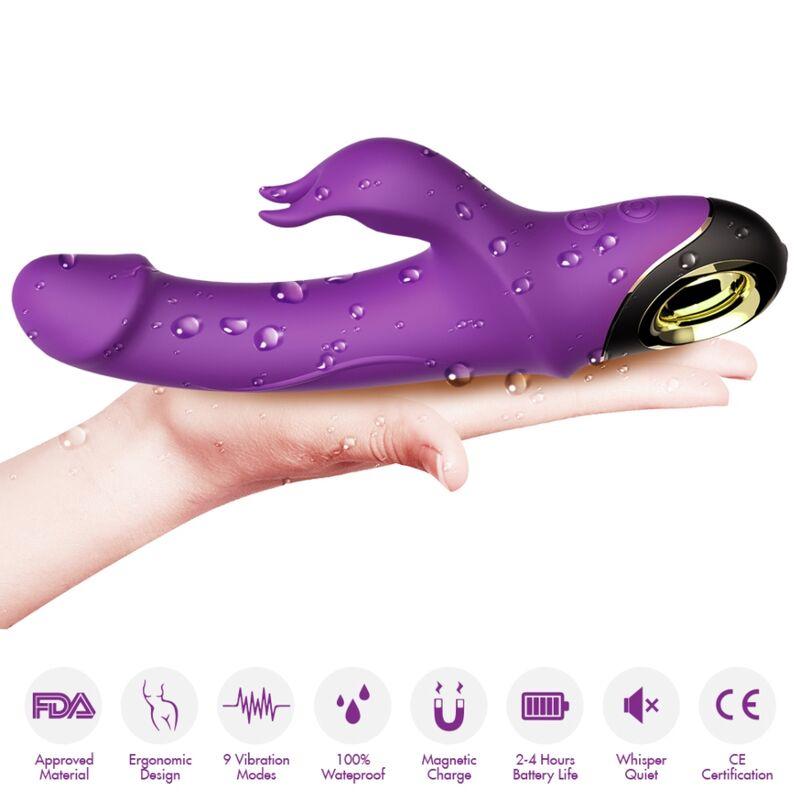 Armony - Meteror Dildo Vibrator Rabbit Rotator Purple 2