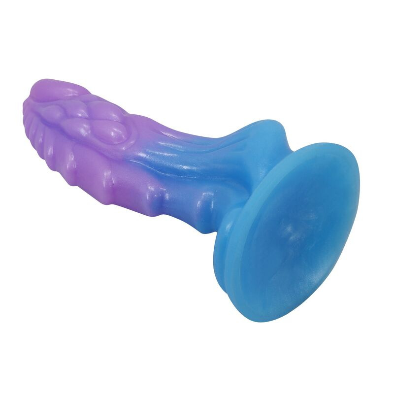 Power monsters - atlanteans realistic dildo with suction cup 19 cm Ø 5 cm blue & purple 4
