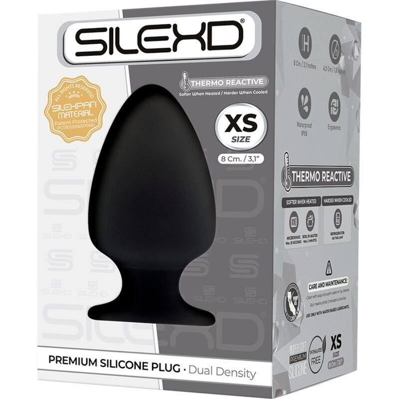 Silexd - Model 1 Anal Plug Premium Silexpan Silicone Premium Thermoreactive Size XS 1