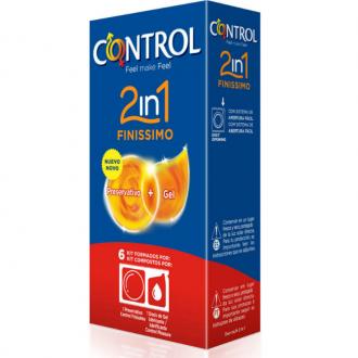 Control Duo Finisimo Preservativo + Lubricant 6 Unidades