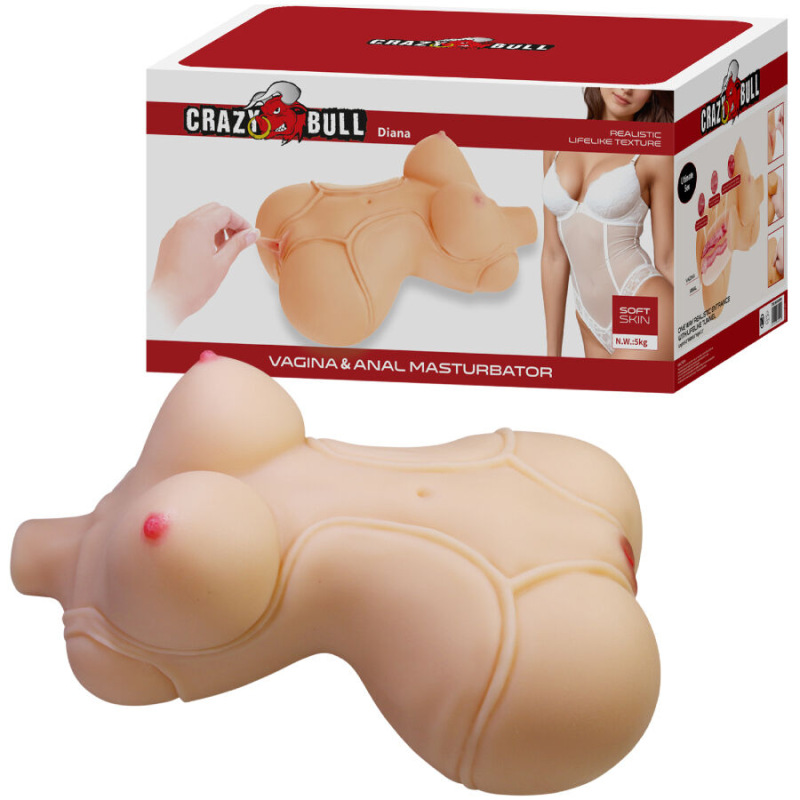 Crazy bull - diana realistic female torso vagina and anal 5 kg 7