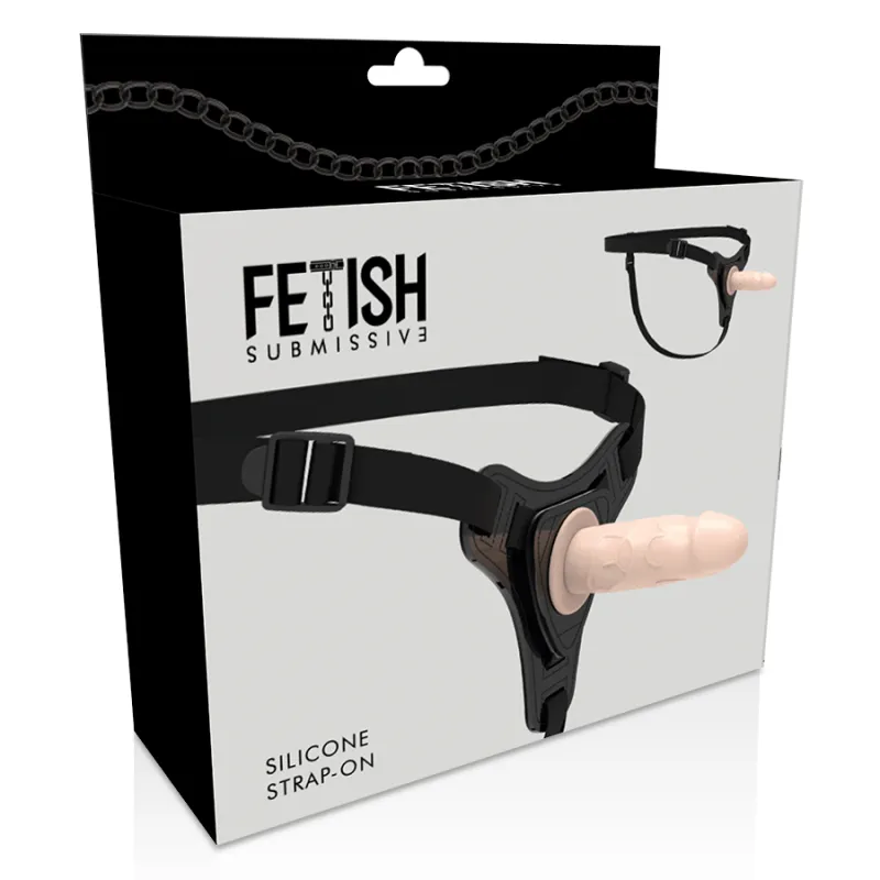 Fetish Submissive Silicone Strap-On Flesh 16cm Realistic