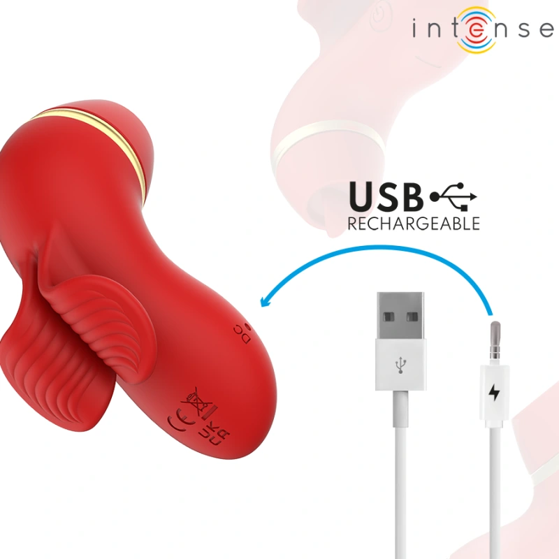 Intense - patty stimulator with 4 heads, suction, tapping, tickling and licking 6