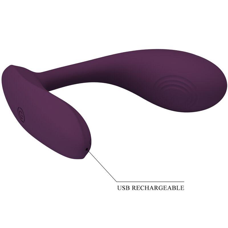 Pretty Love - Baird G-Spot 12 Vibrations Rechargeable Lila App 4