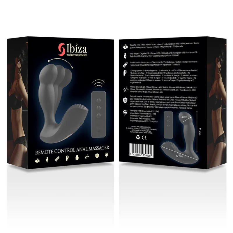 Ibiza Anal Massager Remote Control 11cm - Masér Prostaty