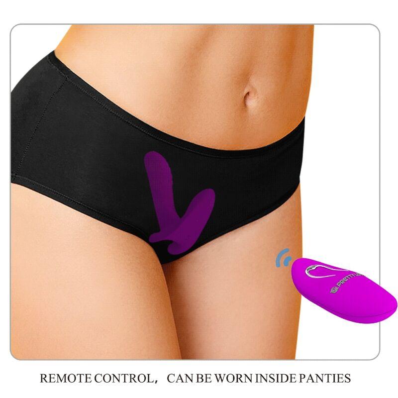 Pretty love - massager & vibrator 12 vibrations remote control purple 3