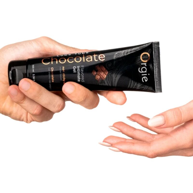 Orgie - lube tube chocolate kissable water-based intimate gel 100 ml 1