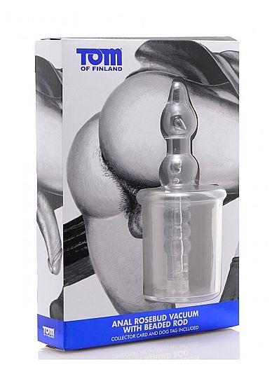 Tom Of Finland Anal Rosebud Vacuum With Beabed Transparent