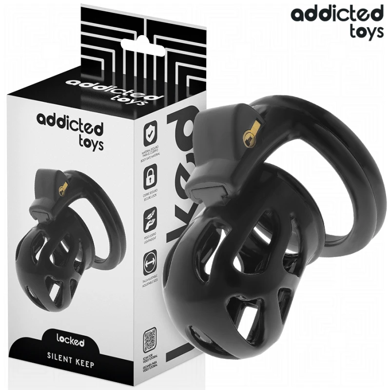 Addicted toys locked - silent keep penis cage 7.5 cm