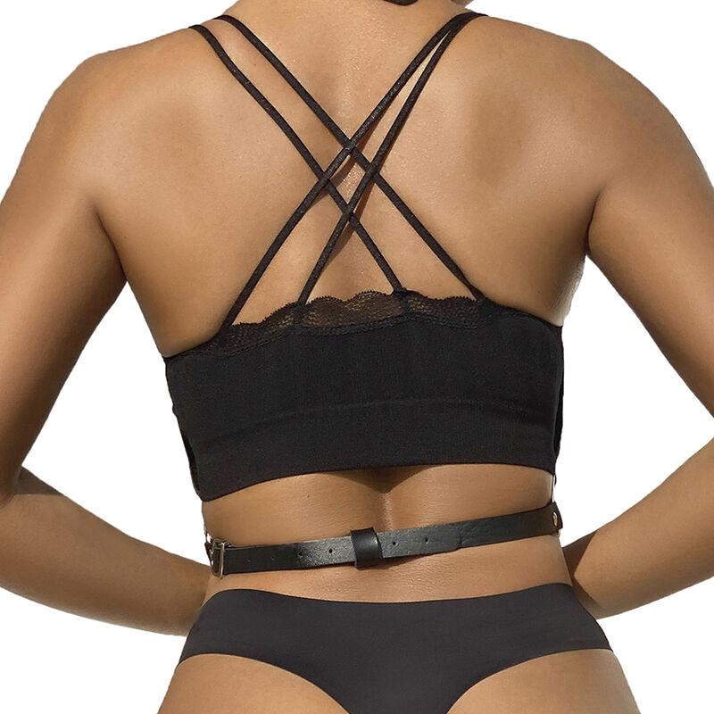 Subblime - Chest Harness Leather Chains Black One Size 2