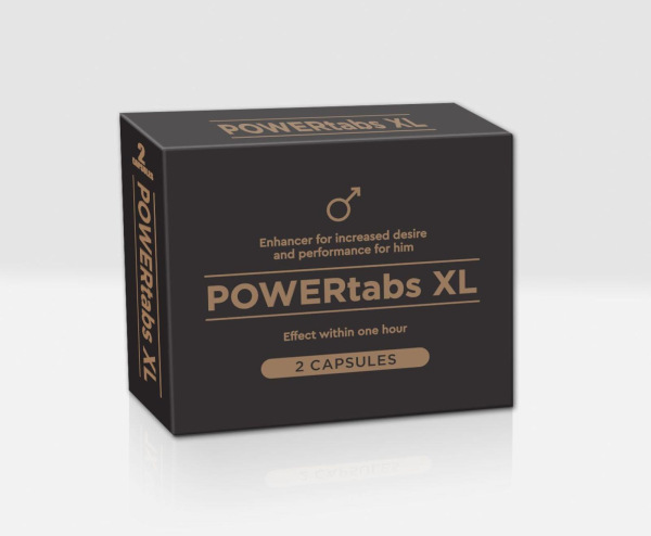 Powertabs XL 2 kapsule - Podpora Erekcie (Pôvodná Cena €12,90)