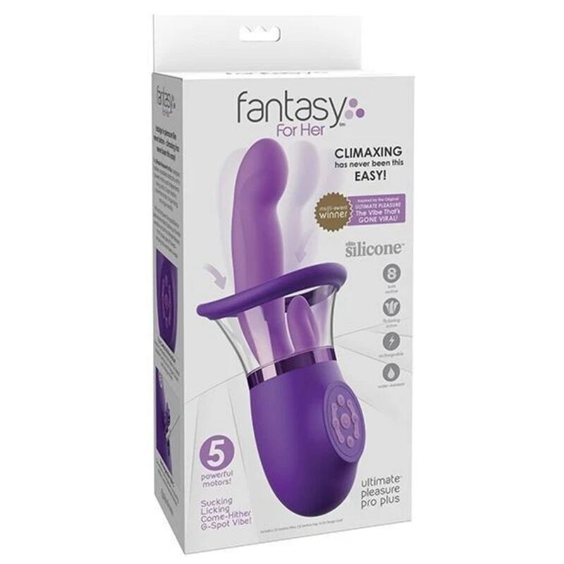 Fantasy for her - ultimate pleasure pro plus rabbit vibrator purple 20.3 cm 4