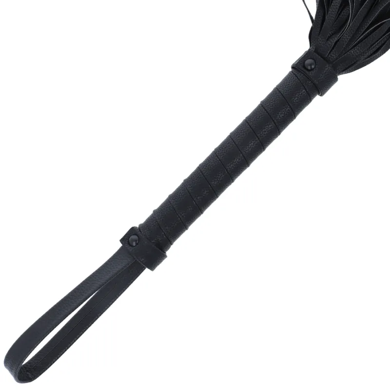 Darkness Black Flogger 42cm Leather 1