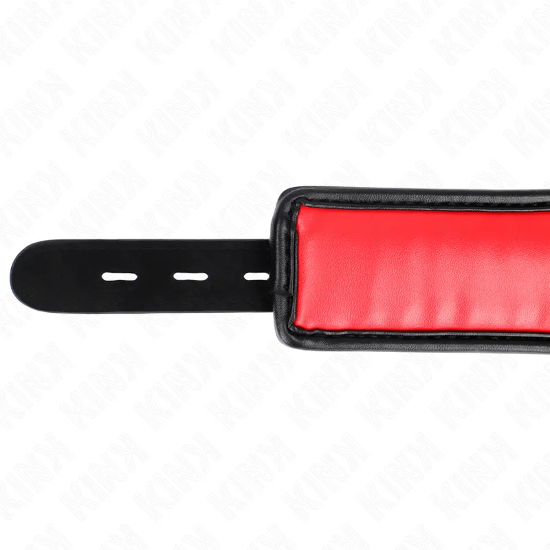 Kink - Necklace With Sponge Imitation Leather Strap Model 3 Adjustable 37-54 Cm X 3 Cm 5