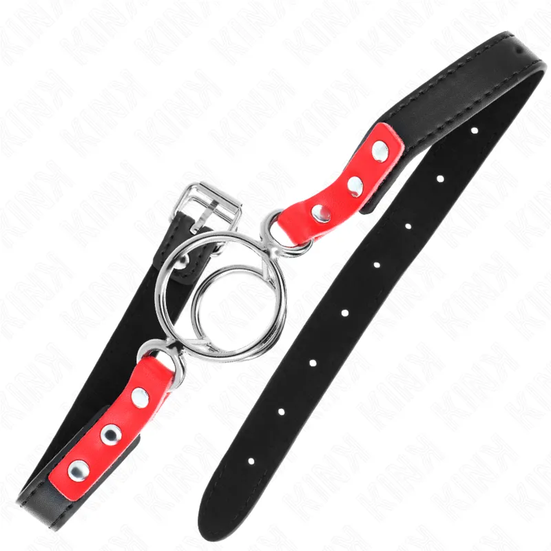 Kink - Gag With Multiple O-Rings 4 / 4.8 Cm Red 38 X 56 Cm 1