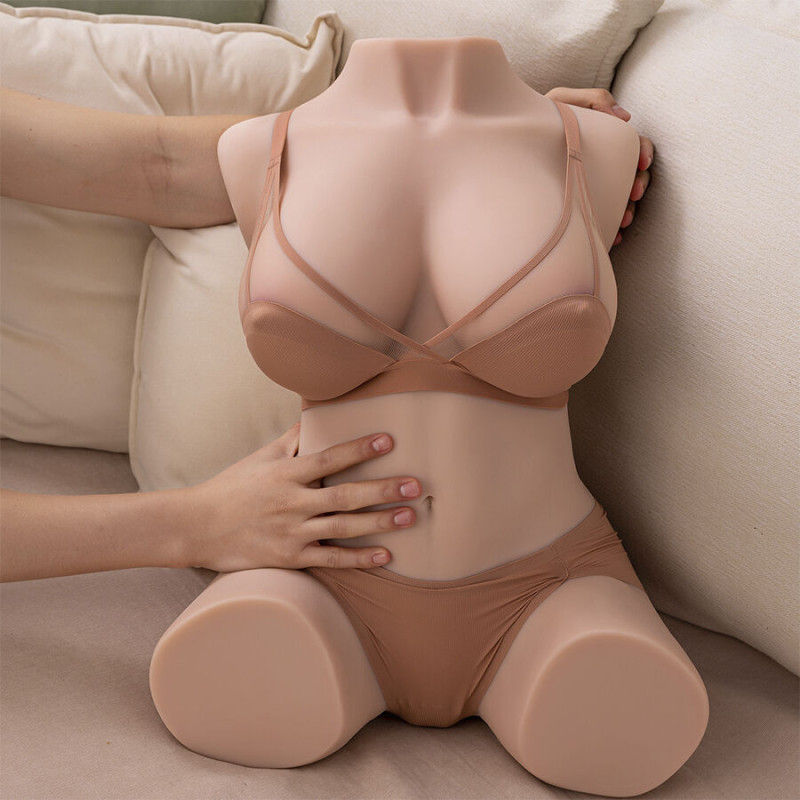 Xise - dania thrusting realistic torso with female vibration 52 cm 6