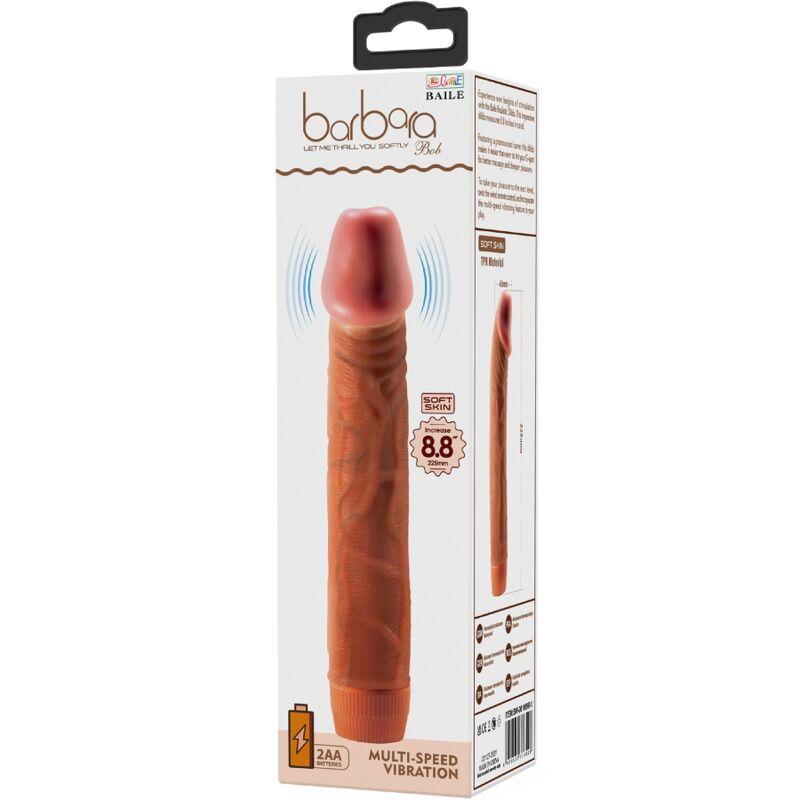 Baile - bob realistic vibrator 22.5 cm mulatto 5