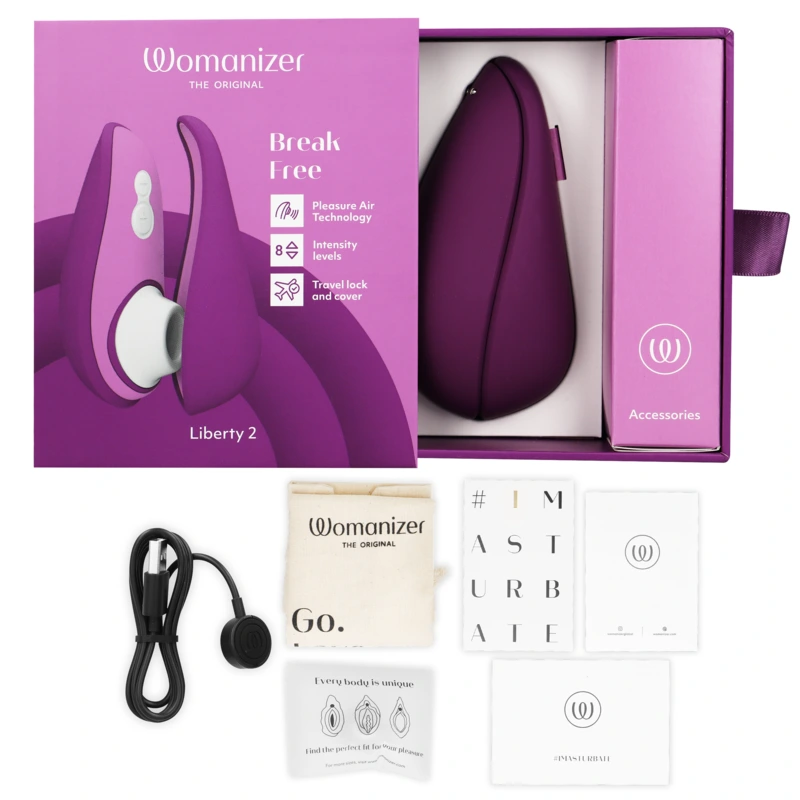 Womanizer - liberty 2 clitoris stimulator & suction violet 5