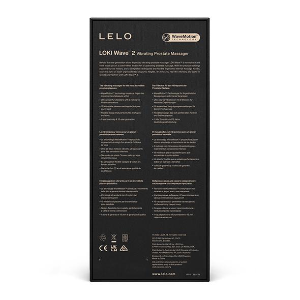 Lelo - Loki Wave 2 Vibrating Prostate Massager Black