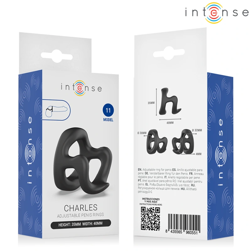 Intense - charles adjustable penis ring model 11 5