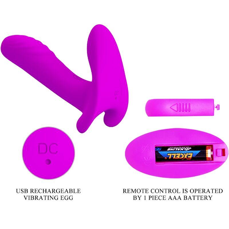 Pretty love - massager & vibrator 12 vibrations remote control purple 7