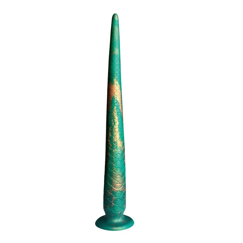 Power monsters - wildwyrm tail bicolor fantasy silicone dildo 47 cm Ø 4 cm