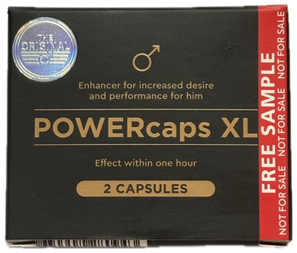 Powercaps XL 2 kapsule - Podpora Erekcie (Pôvodná Cena €12,90)