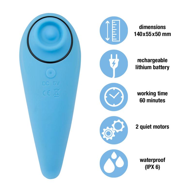 Feelztoys - Femmegasm Tapping & Tickling Vibrator Turqoise 8