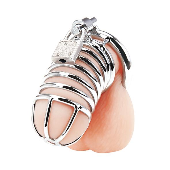 Blueline - Deluxe Chastity Cage Silver 8