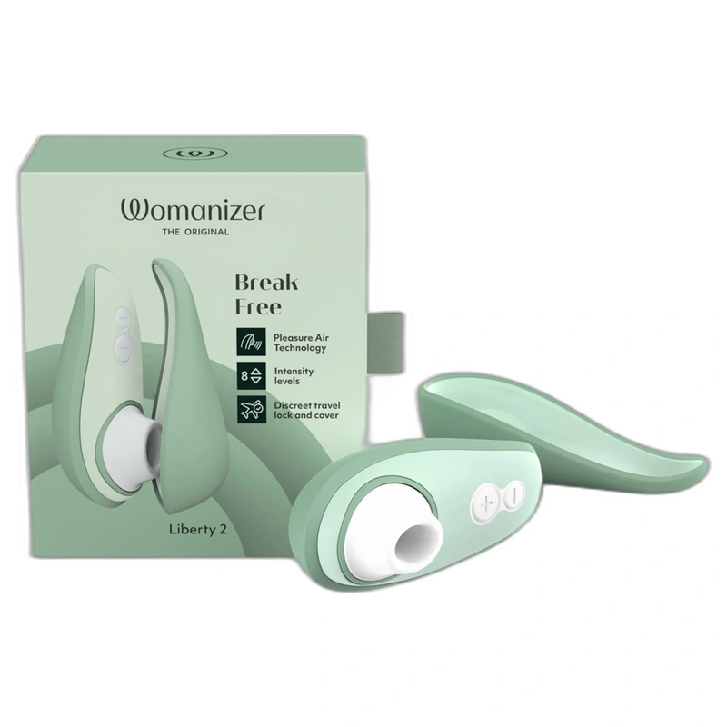 Womanizer - liberty 2 clitoris stimulator & suction light green 15