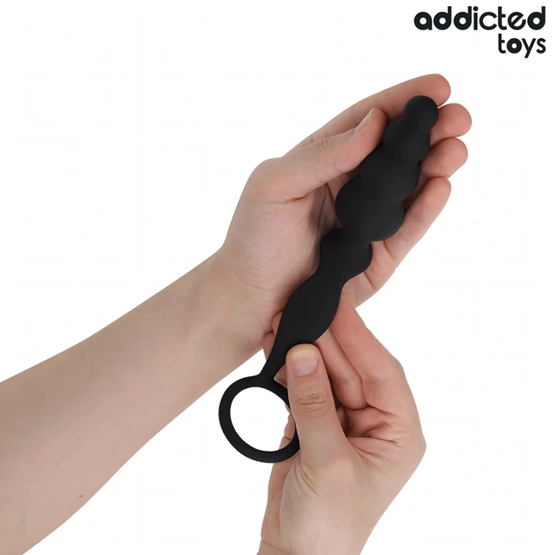 Addicted toys - anal plug with ring silicone model 5 2