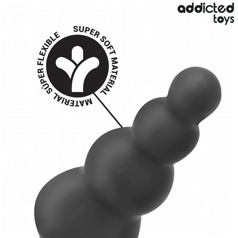 Addicted toys - anal plug with ring silicone model 5 4