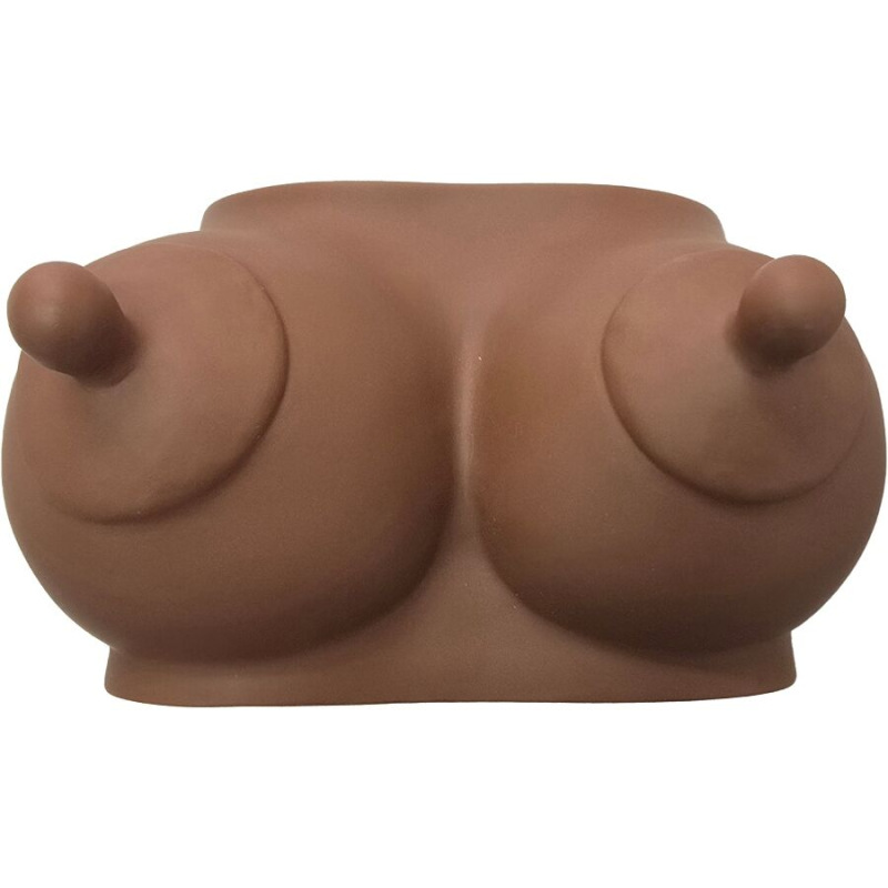 Diablo picante - piggy bank in the shape of boobs dark tone