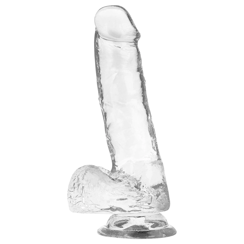 X ray - harness + clear cock with balls 18.5 cm -o- 3.8 cm 3