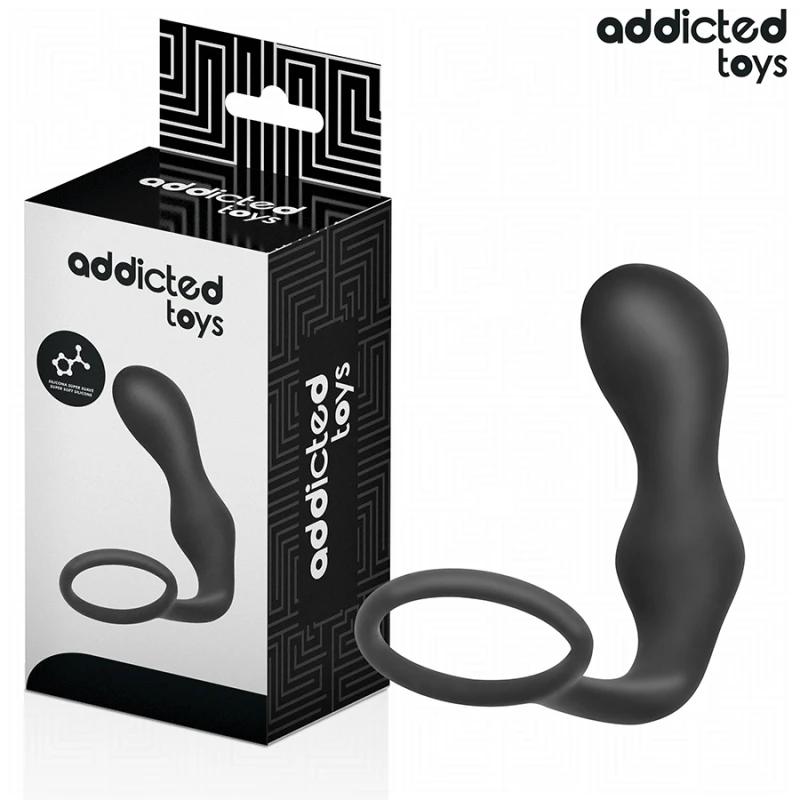 Addicted toys - anal plug with ring silicone model 3