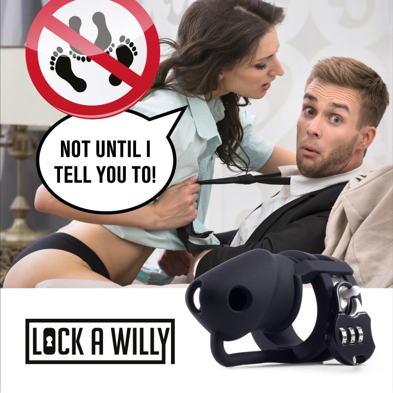 Lock-A-Willy - Silicone Chastity Cage